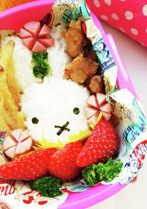 ミッフィーのお弁当　キャラ弁-レシピのメイン写真