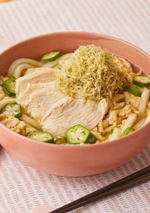 オクラと純とろのねばとろうどん-レシピのメイン写真