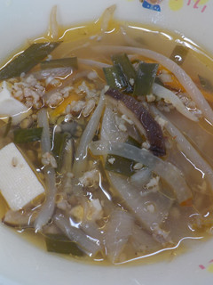 【給食】もやしと豆腐のごまスープ-レシピのメイン写真