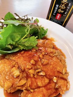 焼肉の生たれで柔らか高たんぱく質ステーキ-レシピのメイン写真