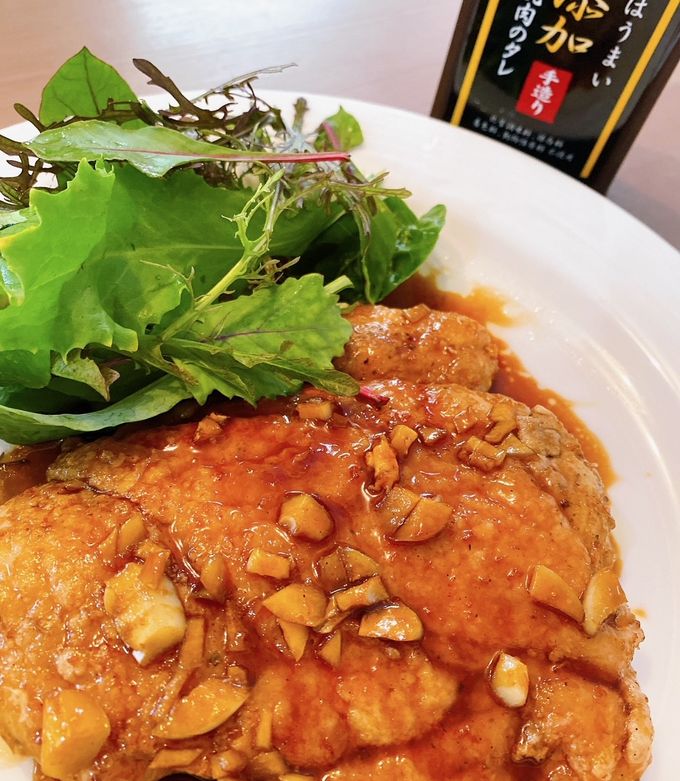 焼肉の生たれで柔らか高たんぱく質ステーキ by AZIKEN｜味研