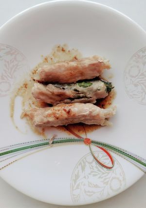 レンジで簡単　モヤシの豚肉巻き-レシピのメイン写真
