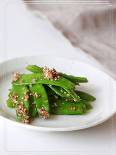 スナップえんどうの胡麻和え-レシピのメイン写真