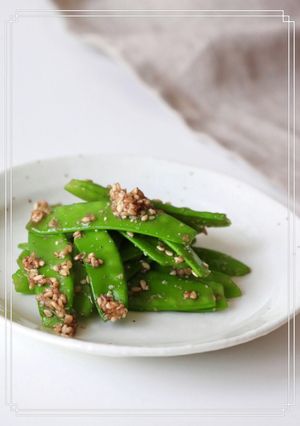 スナップえんどうの胡麻和え-レシピのメイン写真