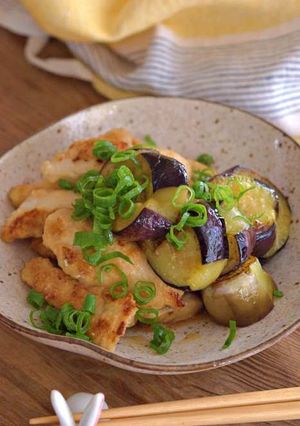 鶏むね肉となすのさっぱり炒め-レシピのメイン写真