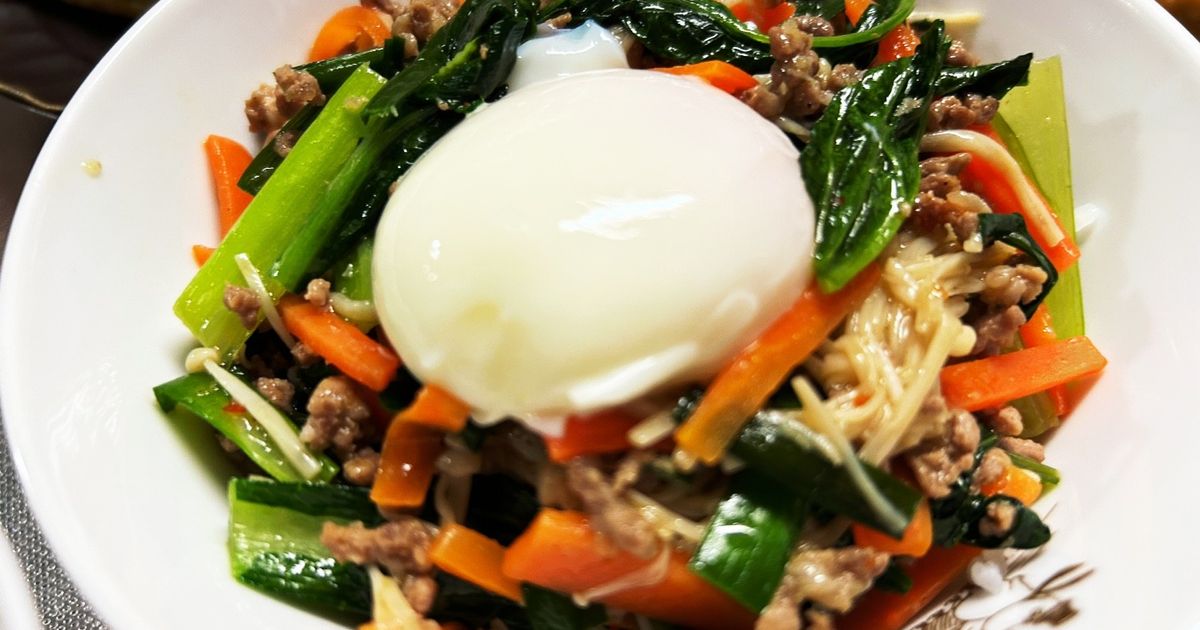 Oisix そぼろと野菜のビビンバの再現 by はっぱママの備忘録