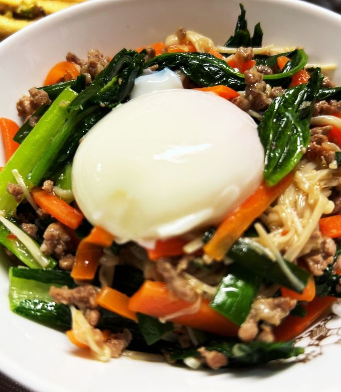 Oisix そぼろと野菜のビビンバの再現 by はっぱママの備忘録