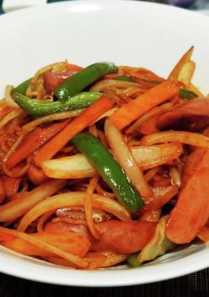 超簡単!ナポリタン風焼きそば!!-レシピのメイン写真