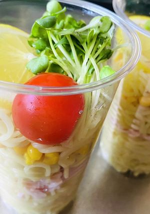 夏のお弁当は冷やしカップ麺で〜-レシピのメイン写真