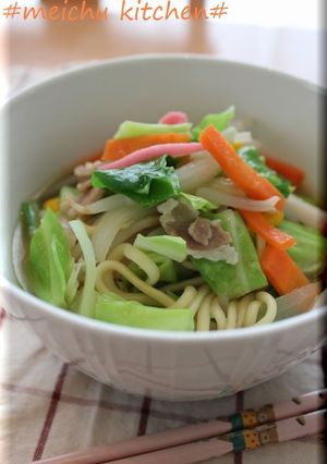 スープが決め手！ちゃんぽんうどん♪-レシピのメイン写真
