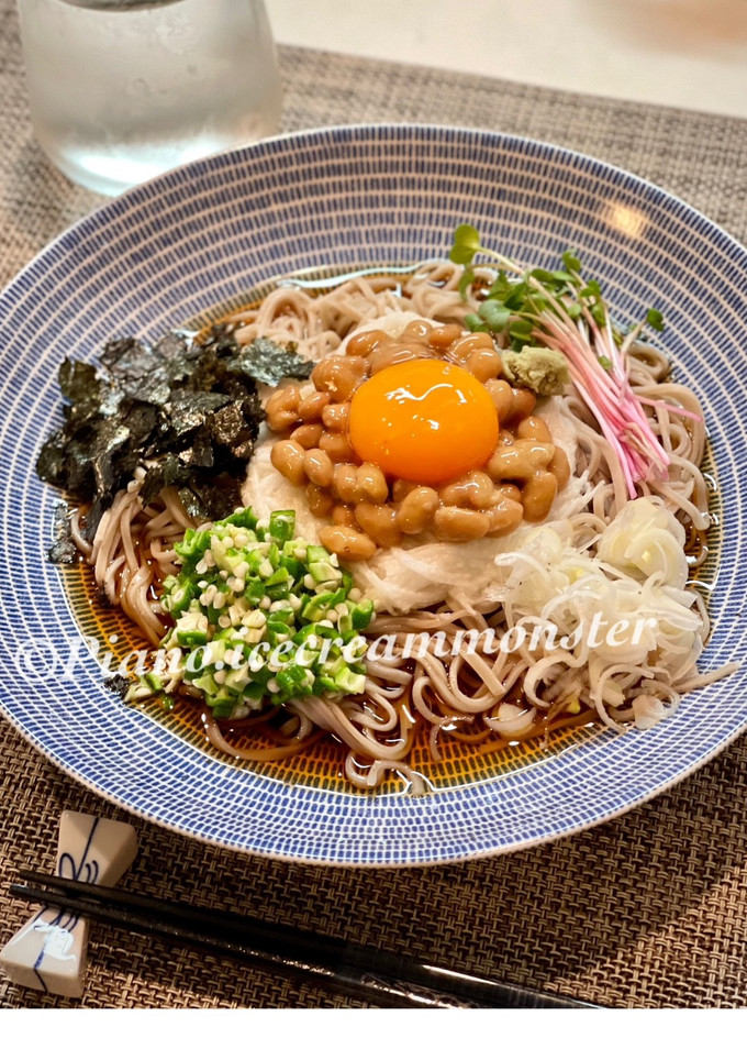 とろろ納豆蕎麦-レシピのメイン写真