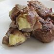 【豚肩ロース肉のきざみわさびチーズ巻き】