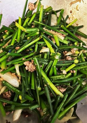 ニンニクの芽炒め物-レシピのメイン写真