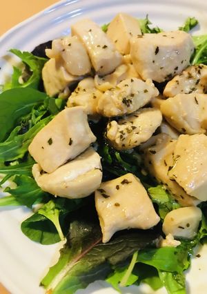 鶏胸肉のバジル(乾燥)バター炒め-レシピのメイン写真