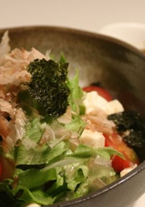 豆腐サラダと柚子ポン酢ドレッシング-レシピのメイン写真