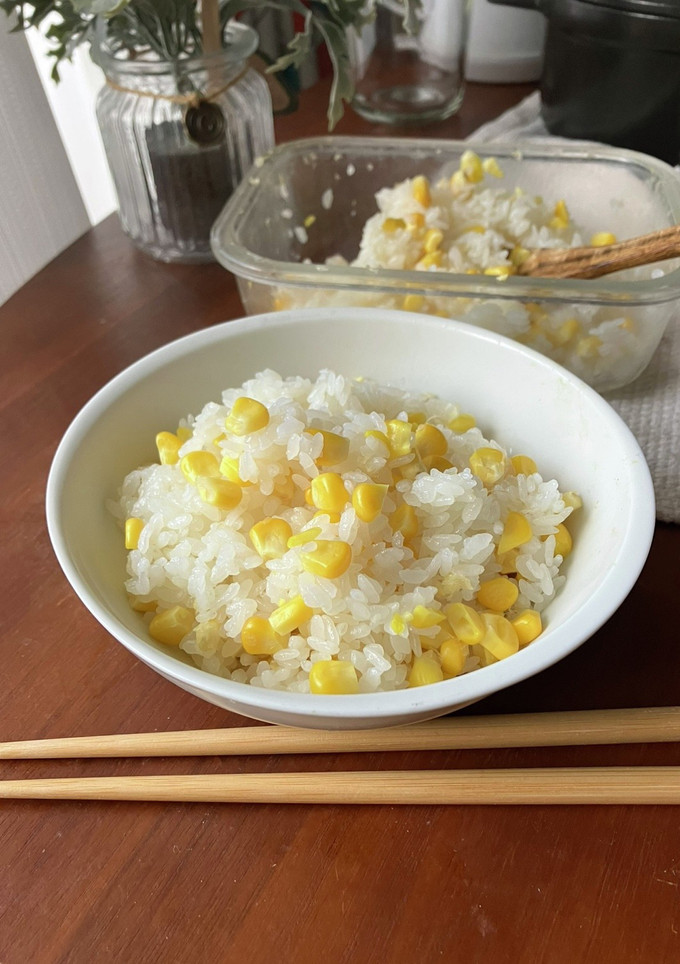 とうもろこしご飯　レンジで簡単　1合-レシピのメイン写真