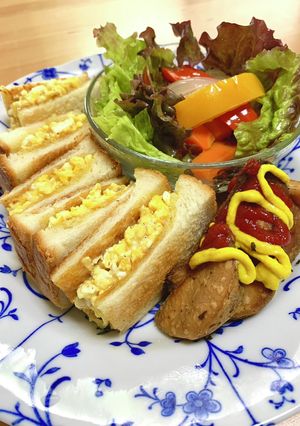 スクランブルエッグの玉子サンド-レシピのメイン写真