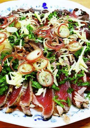 カツオのたたき美味しい食べ方-レシピのメイン写真