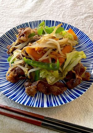 市販の味付け肉で♪野菜肉炒め-レシピのメイン写真