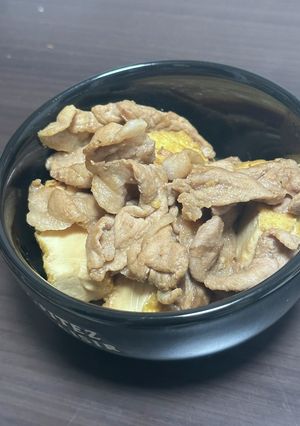 厚揚げと豚肉の甘辛炒め-レシピのメイン写真