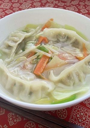 ベジ♪野菜たっぷり餃子スープ-レシピのメイン写真