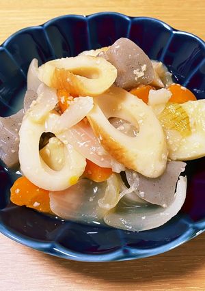 超簡単！塩麹で肉じゃが風ちくわの煮物-レシピのメイン写真