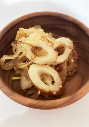 みょうがでさっぱり！竹輪玉ねぎポン酢和え-レシピのメイン写真