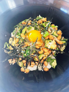簡単☆納豆と薬味のぶっかけ丼(うどん)-レシピのメイン写真