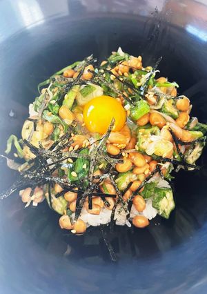 簡単☆納豆と薬味のぶっかけ丼（うどん）-レシピのメイン写真