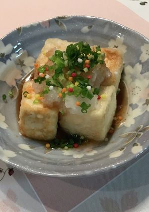 揚げ出し豆腐にぶぶあられ-レシピのメイン写真
