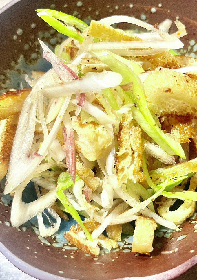 手間なし簡単！焼き油揚げのネギポン酢和え-レシピのメイン写真