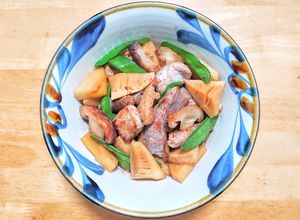 豚肉（角切り）と筍と椎茸の炒め煮-レシピのメイン写真