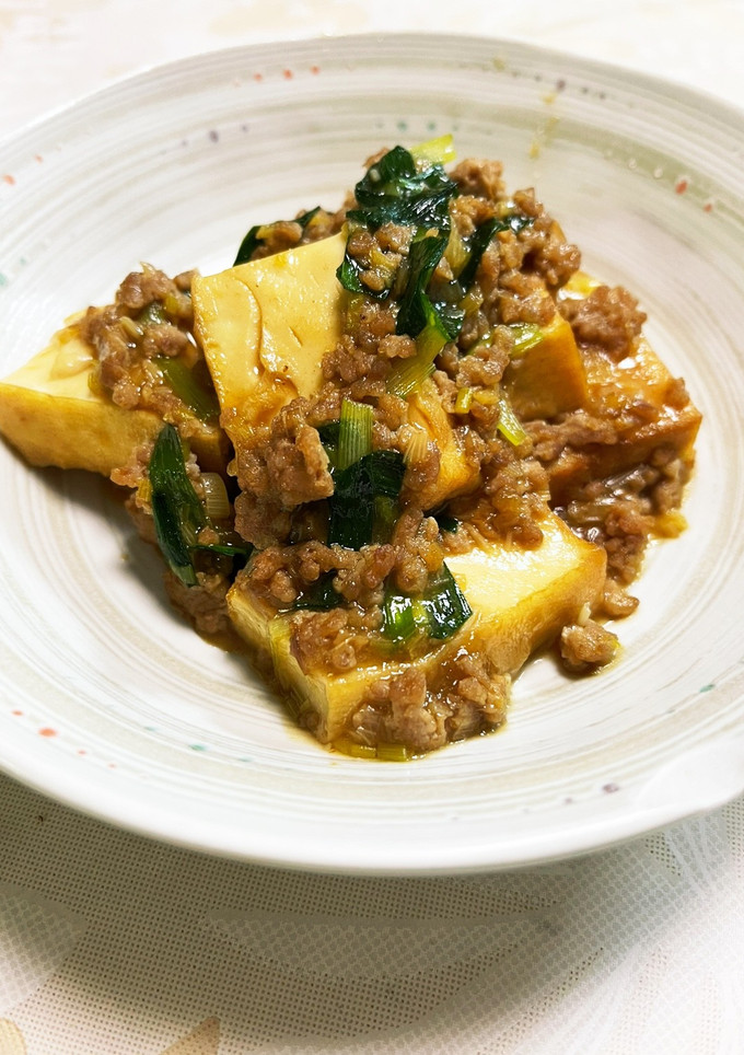 厚揚げとひき肉の炒め煮-レシピのメイン写真