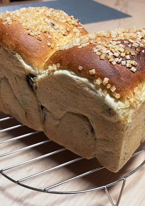 湯種もちもちレーズン食パン-レシピのメイン写真