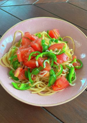夏野菜たっぷり冷製塩レモンパスタ-レシピのメイン写真