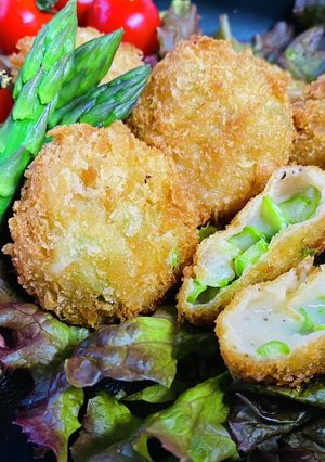 アスパラ・ひとくちクリームコロッケ-レシピのメイン写真