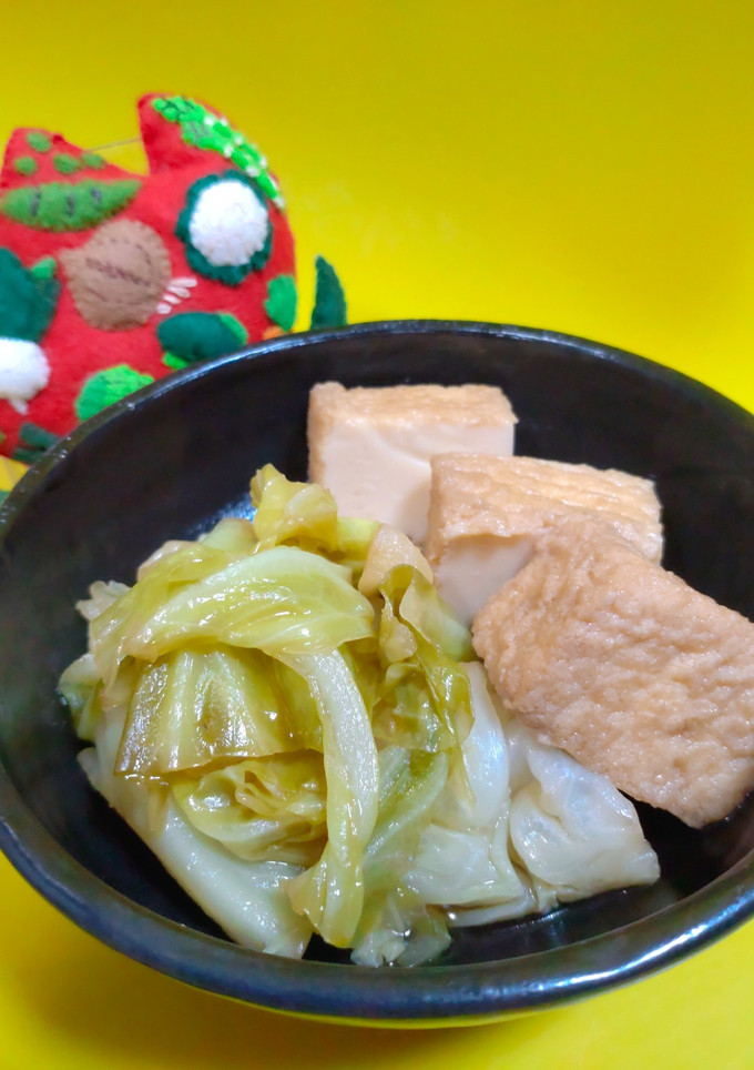 キャベツと厚揚げのさっと煮-レシピのメイン写真