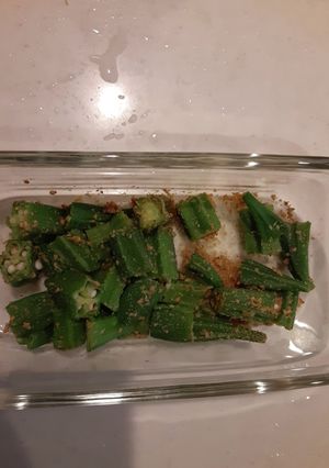 電子レンジでオクラのごま和え-レシピのメイン写真