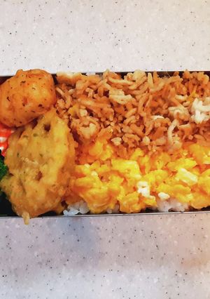 高校生弁当197二色そぼろ-レシピのメイン写真