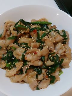 簡単!めちゃうま♪豚バラとニラの味噌炒め-レシピのメイン写真