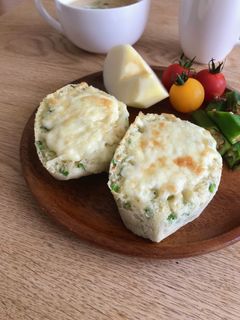 すぐできちゃうピザde蒸しパン!-レシピのメイン写真