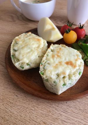 すぐできちゃうピザde蒸しパン！-レシピのメイン写真