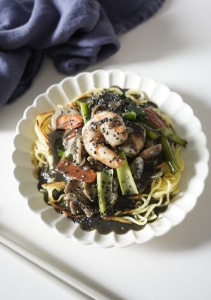 黒ごま中華焼きそば-レシピのメイン写真