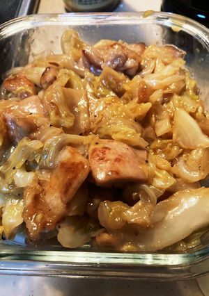 キャベツと鶏肉のもろみ炒め-レシピのメイン写真