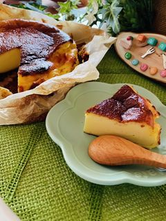 バスクチーズケーキ-レシピのメイン写真