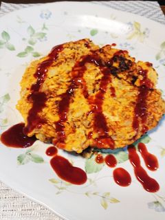 豚ミンチと玉葱のオムレツ-レシピのメイン写真