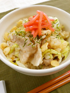 お好み焼き風炊き込みご飯-レシピのメイン写真