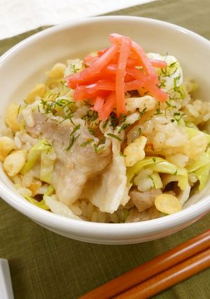 お好み焼き風炊き込みご飯-レシピのメイン写真