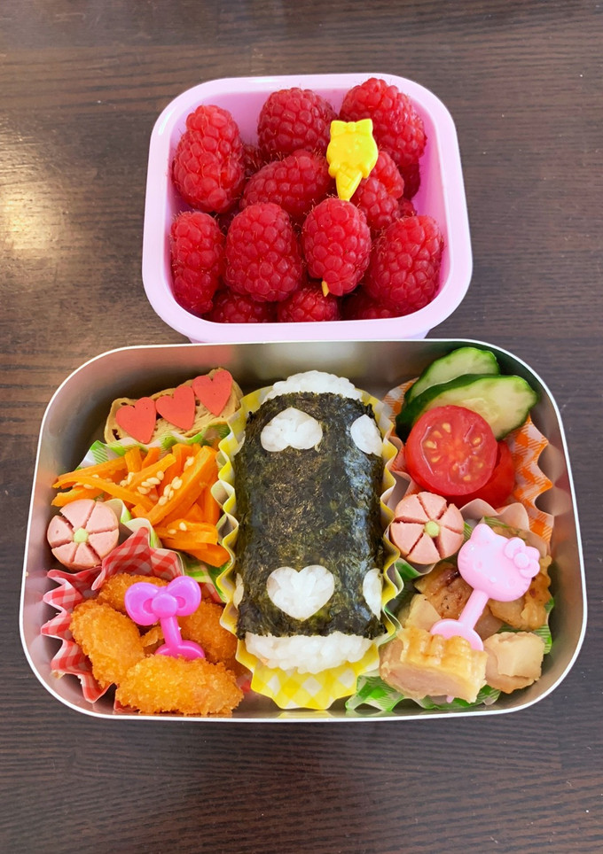 ハート弁当☆幼稚園用☆3歳　年少-レシピのメイン写真