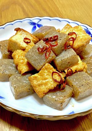 厚揚げとこんにゃくの炒め煮-レシピのメイン写真